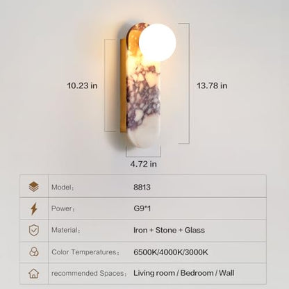 Natural Stone Wall Sconce