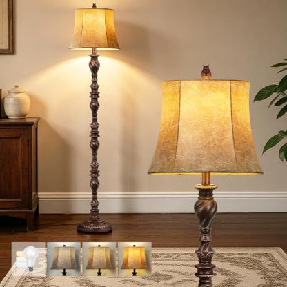 Vintage 66” Tall Floor Lamp for Living Room Bedroom