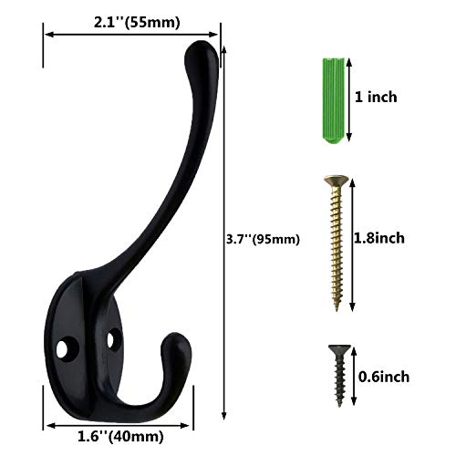 Old Coat Rack 4 Hooks