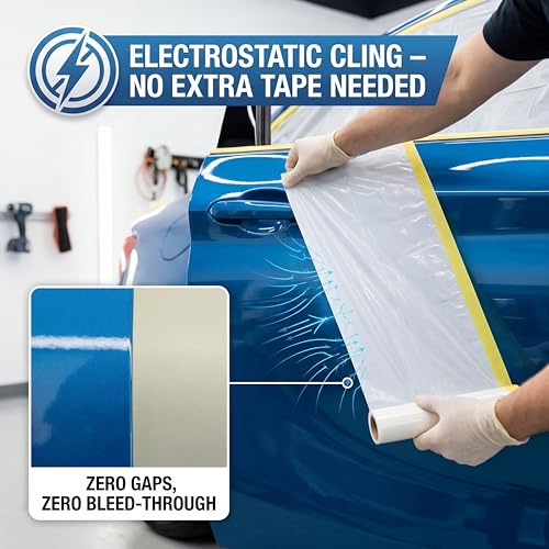 Pre Taped Masking Film for Car Painting