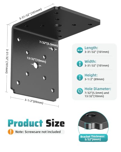 4x4 L Bracket Heavy Duty Pergola Corner Brackets