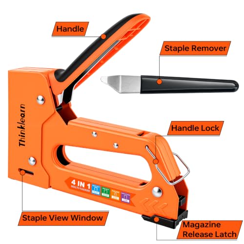 4-in-1 Heavy Duty Upholstery Staple Gun with 4000 Staples