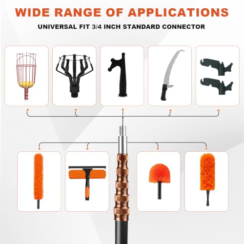 Heavy Duty Fiberglass Telescopic Extension Pole