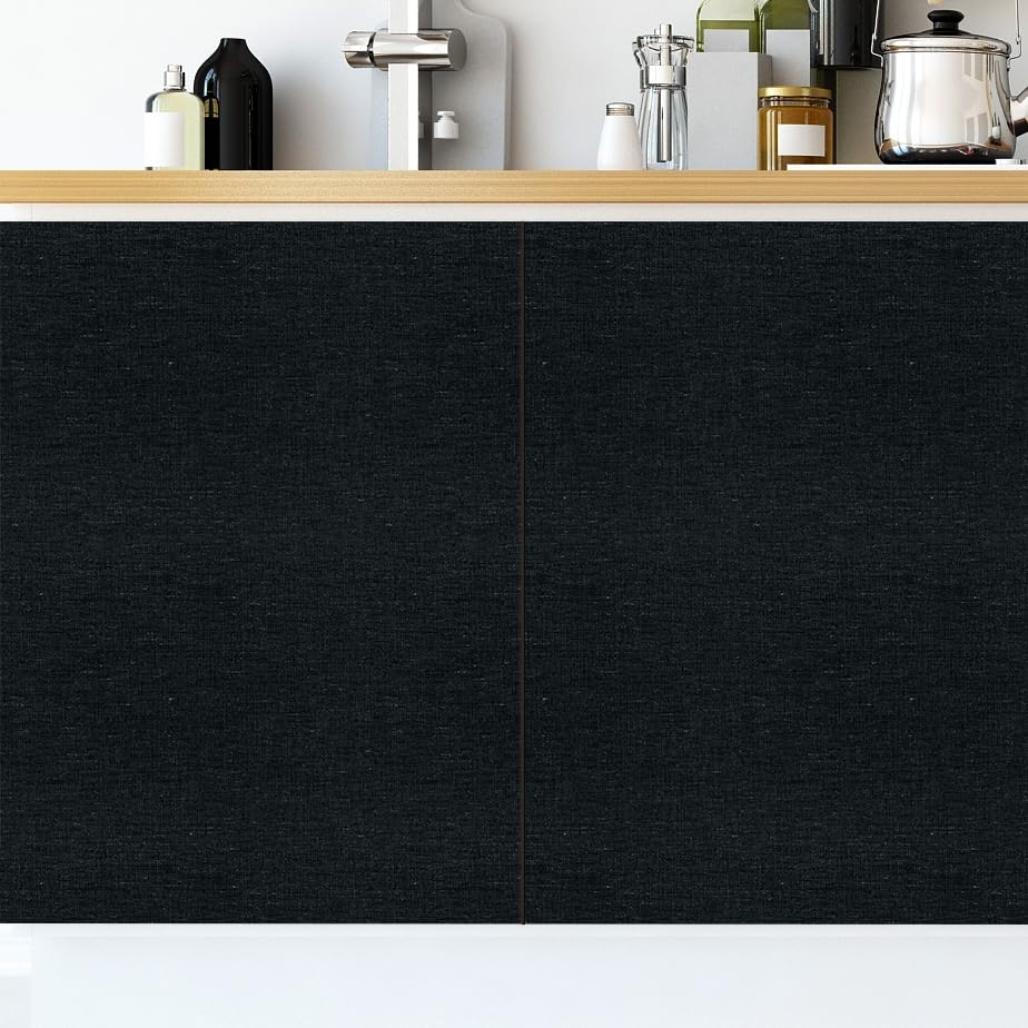 Woven Fabric Peel and Stick Wallpaper Subtle Linen Texture Grasscloth Washable Thick Self