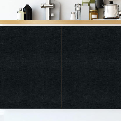 Woven Fabric Peel and Stick Wallpaper Subtle Linen Texture Grasscloth Washable Thick Self