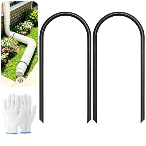 4 Inch U Shaped Downspout Extension Fixing Pin with Gloves