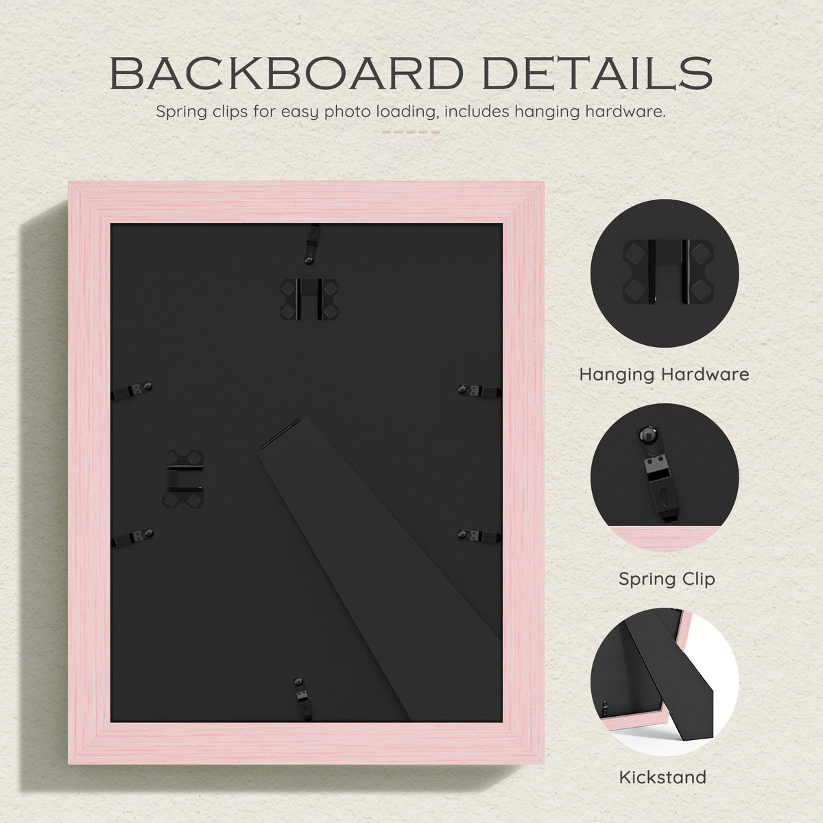 11x14 Blush Pink Picture Frame (Pink Frame Pink Mat / 11x14)