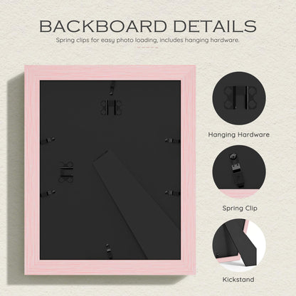 11x14 Blush Pink Picture Frame (Pink Frame Pink Mat / 11x14)