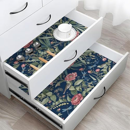 Brid and Floral Peel and Stick Wallpaper Flower Contact Paper Removable Wallpaper Peel and Stick