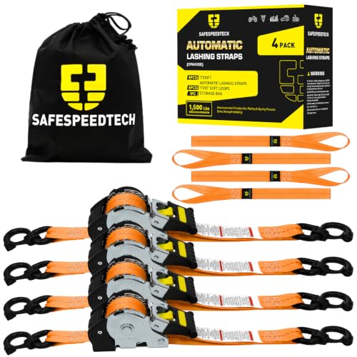 Retractable Straps 1" X10FT with 15" Soft Loops