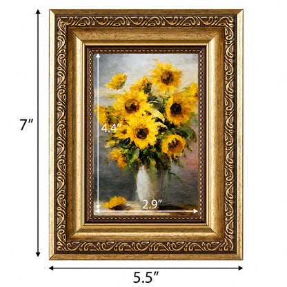 3.5x5 Vintage Picture Frame (Gold / 3.5x5 inch)