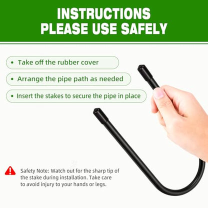 4 Inch U Shaped Downspout Extension Fixing Pin with Gloves