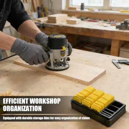 20Pcs Premium Woodworking Setup Blocks Set with Storage Case
