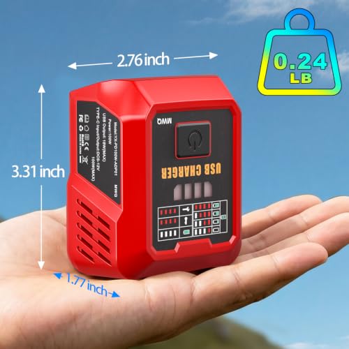 100W PD3.1 USB C Battery Charger Compatible with Milwaukee M18 18V Battery