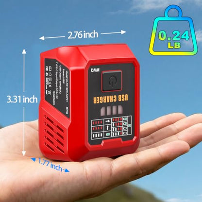 100W PD3.1 USB C Battery Charger Compatible with Milwaukee M18 18V Battery