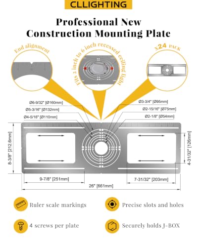 New Construction Mounting Plate for Recessed Light