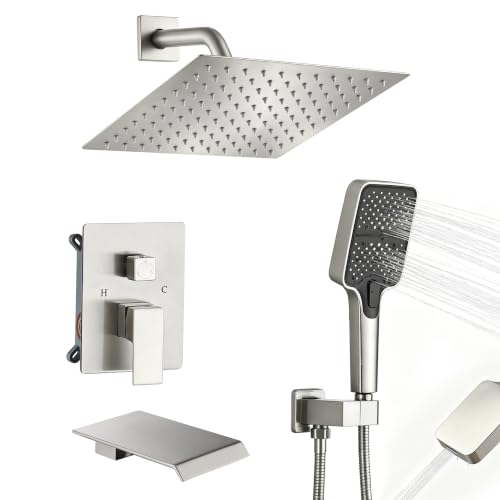 Wall Mount 3 Function Tub Shower Faucet Set