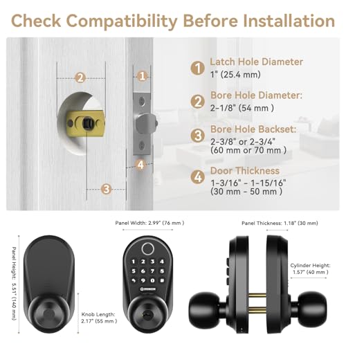 Keypad Smart Door Knob