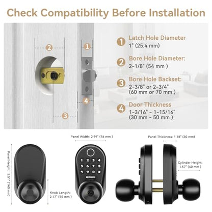 Keypad Smart Door Knob