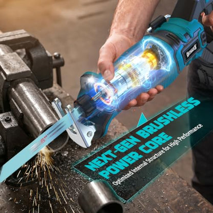 1-1/8" Stroke Brushless Cordless Reciprocating Saw