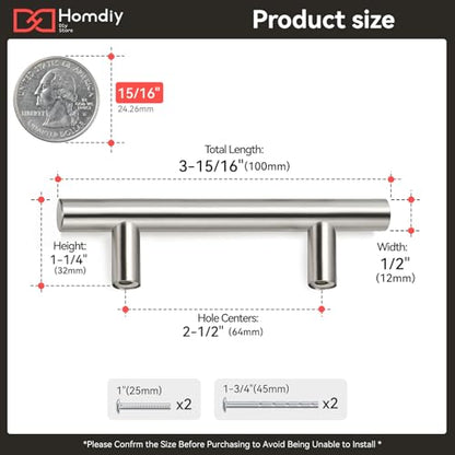 Cabinet Handles Drawer Pulls Brushed Nickel Modern Pulls for Kitchen Cabinets