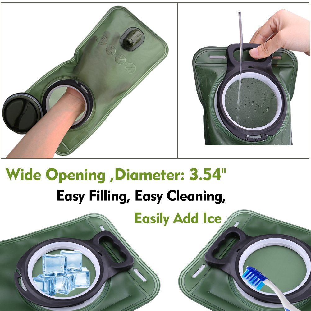 Hydration Bladder (1.5L-Water Bladder-Military Green)