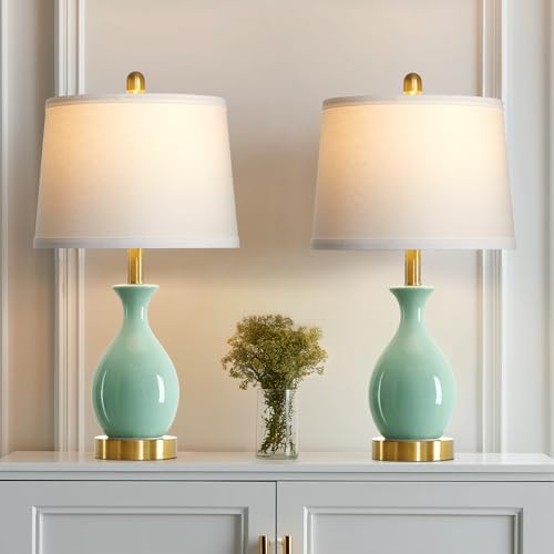 Ceramic Table Lamps Set of 2 for Living Room