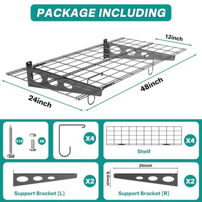 Wall Mounted Garage Wall Shelves