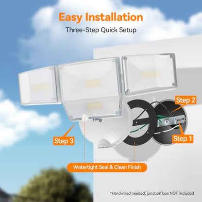 85W 10000LM Dusk to Dawn Flood Lights Outdoor