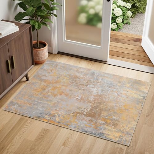Abstract Washable Area Rugs for Living Room Bedroom Hallway Kitchen Entryway Runner