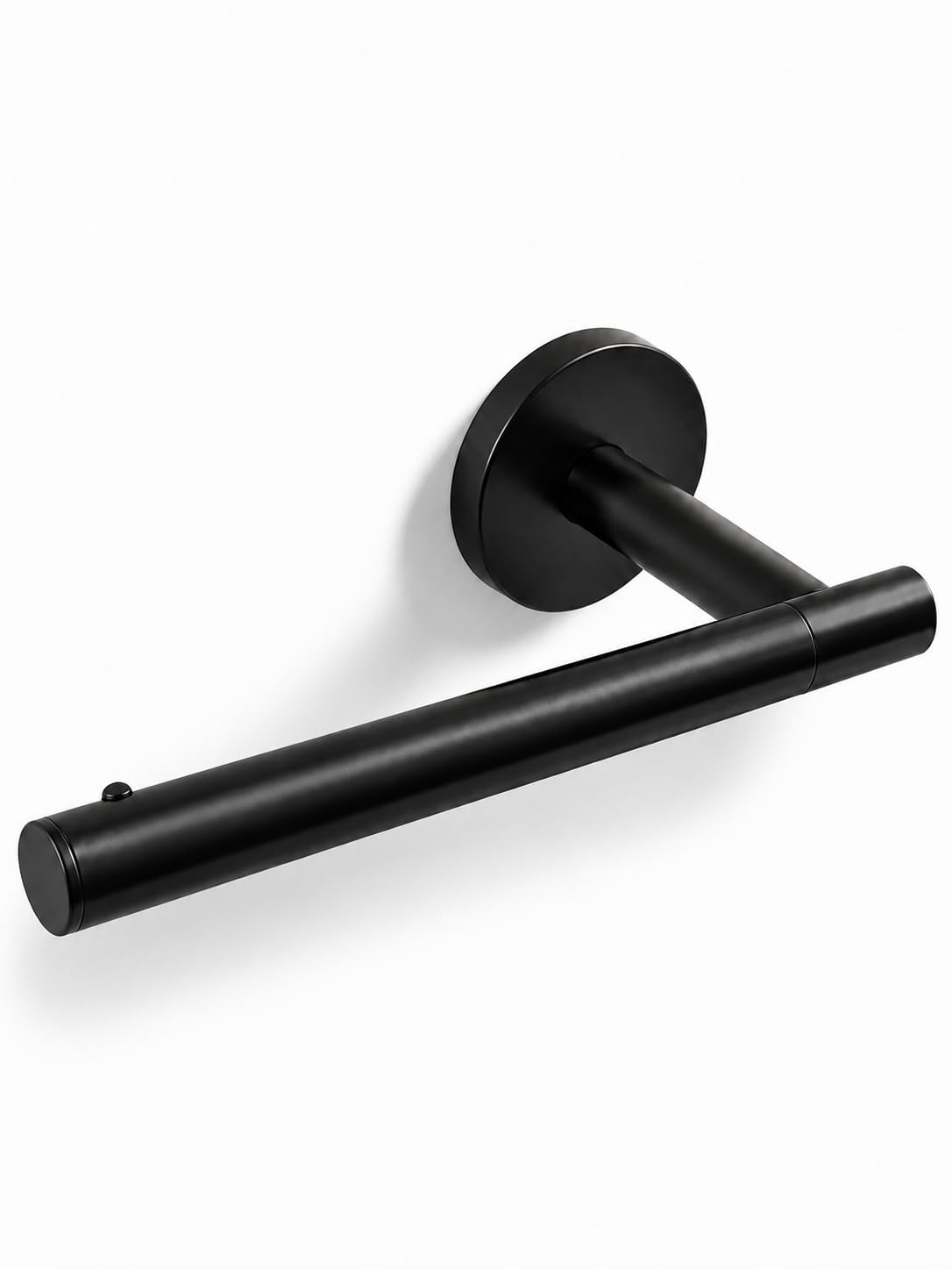 Single Post Toilet Paper Holder (Black)
