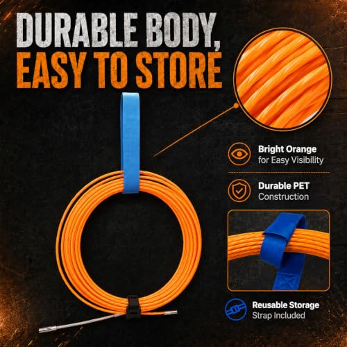 Fish Tape Wire Puller Through Wall Wire Threader Fish plus Fish Cable Fastener with Steel rope