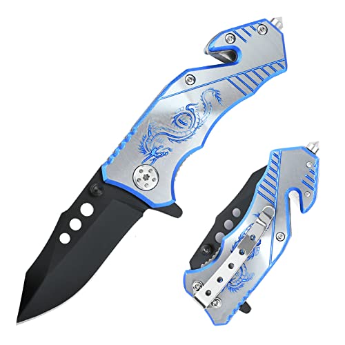 3.5" Aluminum Handle with Dragon Engraving
