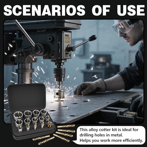 Hole Saw Kit for Metal (24PCS((1/2" - 2-1/8"))
