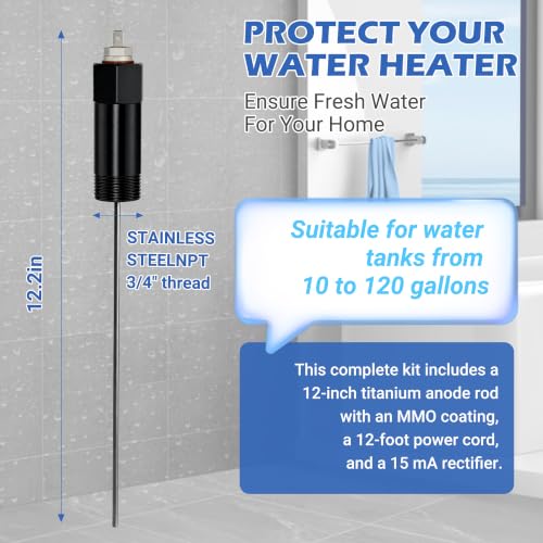 Powered Anode Rod for Water Heater