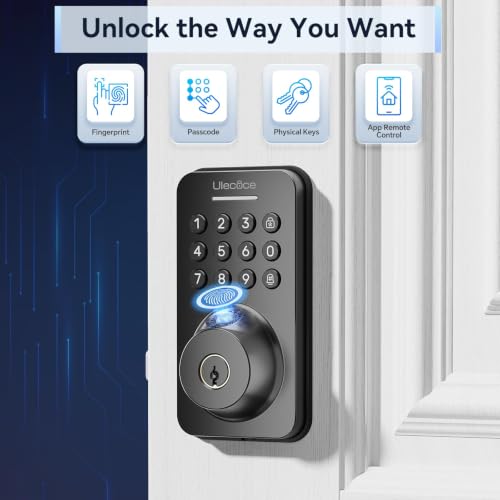 WiFi Fingerprint Smart Door Lock with Knob Set