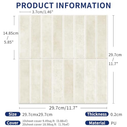 Upgraded Thicker Design Peel and Stick Backsplash