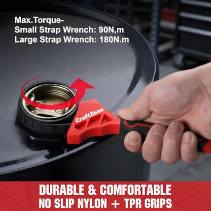 2 piece Strap Wrench Set