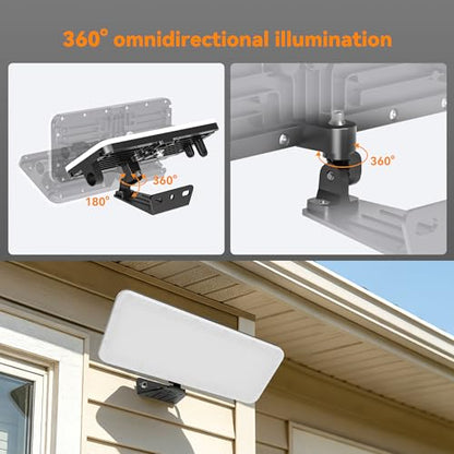 100W 2 Pack LED Flood Lights Outdoor (Black / 100 Watt 2 PACK)