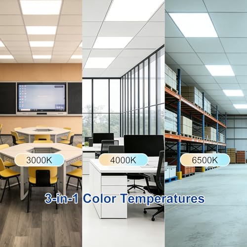 2x2 LED Flat Panel Light with Wireless Switch & App Control