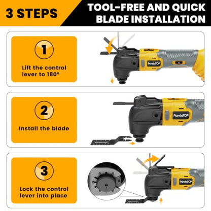 Cordless Oscillating Tool for Dewalt 20V Battery