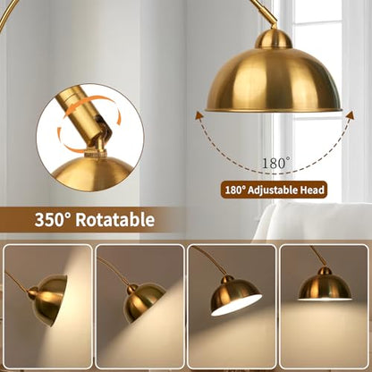 Arc Floor Lamp with Remote Control and Foot Switch