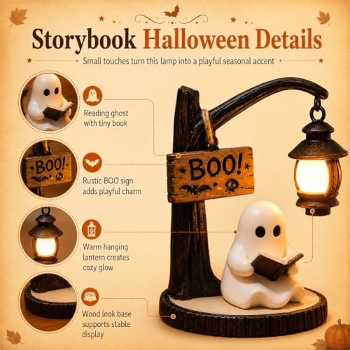 1 pcs 1 Pack 1 Count Ghost Reading Book Lamp 1 piece 1 Set