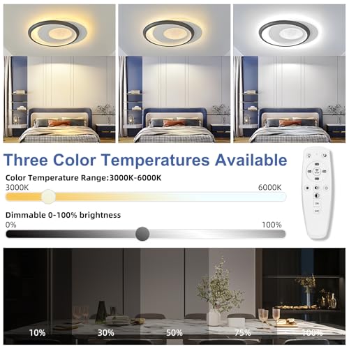 Modern LED Ceiling Light with Remote Control