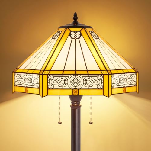 Tiffany Style Downward Floor Lamp