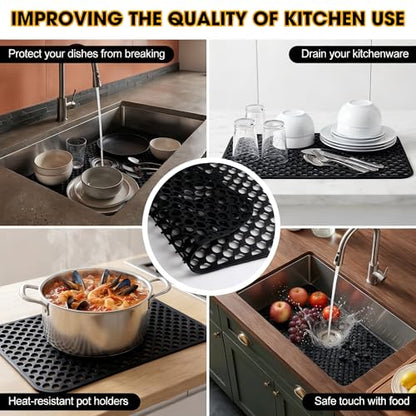 Silicone Sink Protectors for Kitchen Sink 26 x 14 Inch
