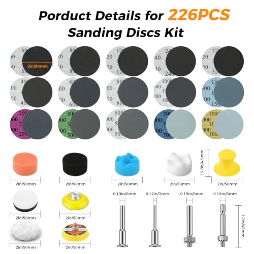 2 Inch & 3 Inch Sanding Disc