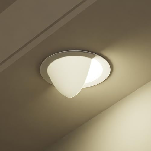 4 Pack 40% Translucent Recessed Light Cover for 6 Inch (White / 6 Inch)
