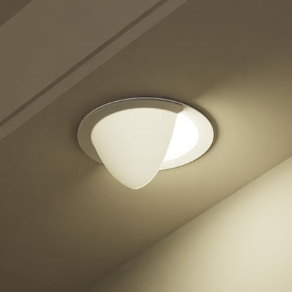 4 Pack 40% Translucent Recessed Light Cover for 6 Inch (White / 6 Inch)