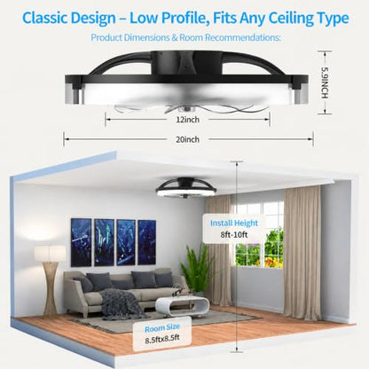 Ceiling Fans with Lights and Remote